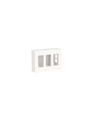 New Unica System+ - Puesto de Trabajo - 3 columnas - Superficie - Polar - A001609188 SCHNEIDER ELECTRIC NU123418
