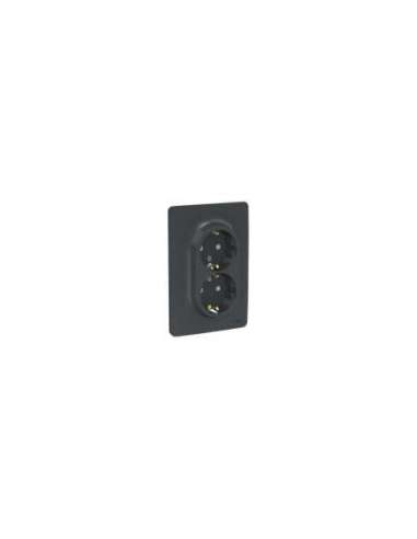 New Unica Schuko doble Antracita - A001609226 SCHNEIDER ELECTRIC NU206754