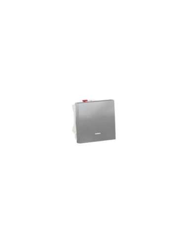 New Unica Pulsador 2 mod LED localizacion Aluminio - A001609413 SCHNEIDER ELECTRIC NU320630N