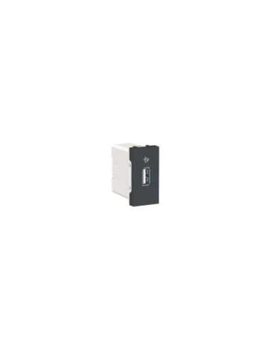 New Unica Cargador simple USB 1A 1 mod. Antracita - A001609485 SCHNEIDER ELECTRIC NU342854