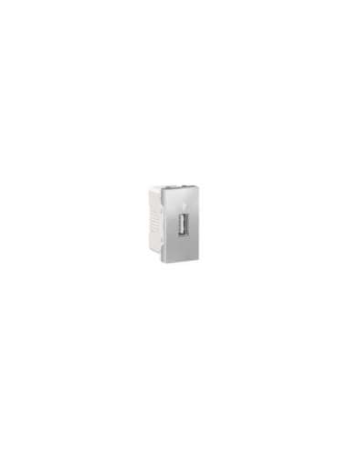 New Unica Toma USB 3.0 1 mod. Aluminio - A001609487 SCHNEIDER ELECTRIC NU342930