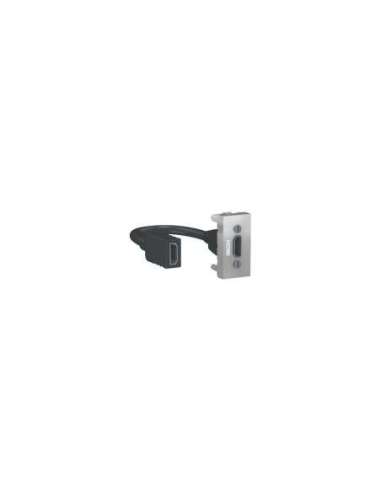 New Unica Toma HDMI 1 mod. Aluminio - A001609490 SCHNEIDER ELECTRIC NU343030