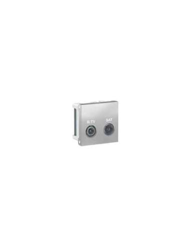 New Unica Toma R-TV/SAT Derivacion unica Aluminio - A001609514 SCHNEIDER ELECTRIC NU345430