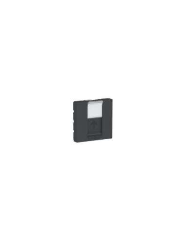 New Unica Carátula toma RJ45 2 mod. Antracita - A001609694 SCHNEIDER ELECTRIC NU941154