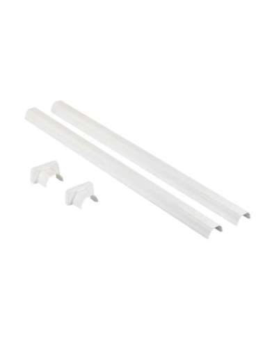 Juego tapas fijación telescópica columnas 1 y 2 comp-2 tapas y base PVC- Blanco - A001625265 LEGRAND 653066