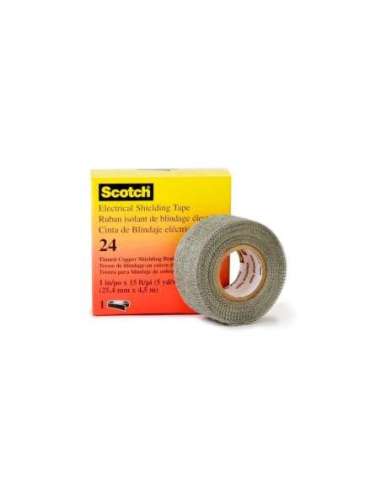 Scotch® 24 Cinta de cobre estañado para apantallamiento - 25 mm x 4