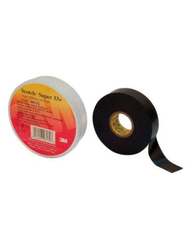 Scotch® Super 33+ - 19mm x 33m - Color Negro 7000057831 - A001664634 3M 333319