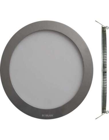 DOWNLIGHT LED CIRCULAR 12W 4000K 820LM 175-265V 172X22MM CROMO MATE - A001700903 ROBLAN LEDPANEL12HF