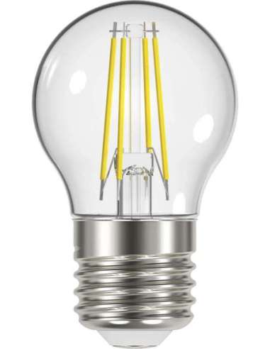 LÁMPARA FILAMENTO ESFÉRICA G45 4W E27 2700K CLARA REGULABLE - A001701650 ROBLAN VING4504E27CD