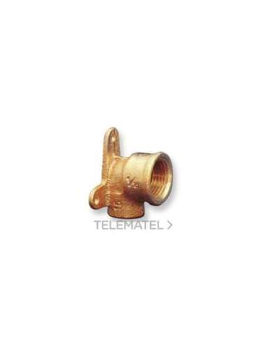 CODO PLACA H-H 4471G DIÁMETRO 18X1/2 BRONCE - A001719773 IBP ATCOSA 4471G018004000 (EMBALAJE DE 10 UNIDADES)