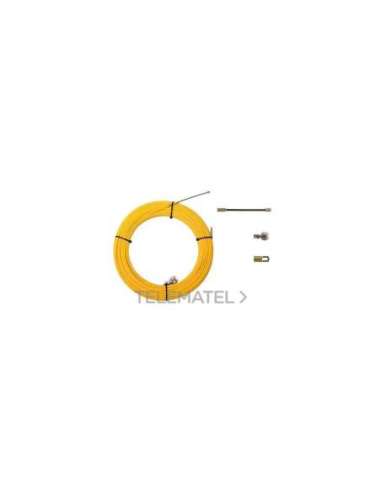PASACABLES FIBRA AUTOENERGÉTICA 6MM 60M AMARILLO - A002770468 ESTIARE 30600060