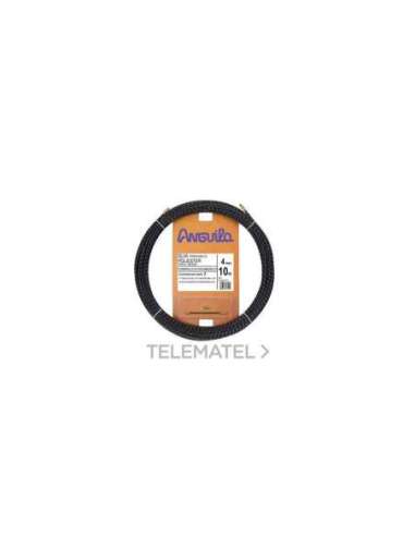 PASACABLES POLIÉSTER TRIPLE TRENZA DIÁMETRO 4MM 10M NEGRO - A002770767 ESTIARE 70400010 (EMBALAJE DE 5 UNIDADES)