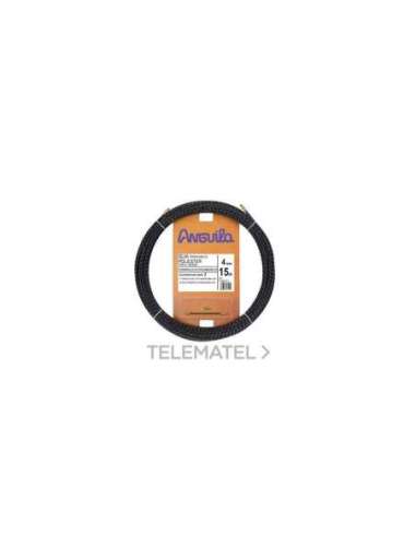 PASACABLES POLIÉSTER TRIPLE TRENZA DIÁMETRO 4MM 15M NEGRO - A002770768 ESTIARE 70400015