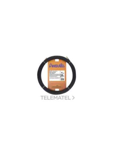 PASACABLES POLIÉSTER TRIPLE TRENZA DIÁMETRO 4MM 20M NEGRO - A002770769 ESTIARE 70400020 (EMBALAJE DE 5 UNIDADES)