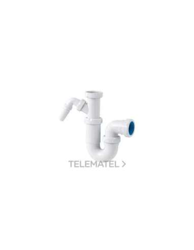 SIFÓN CURVO EXTENSIBLE S73 HORIZONTAL TOMA AUXILIAR 1.1/2 - A002857575 JIMTEN 006138