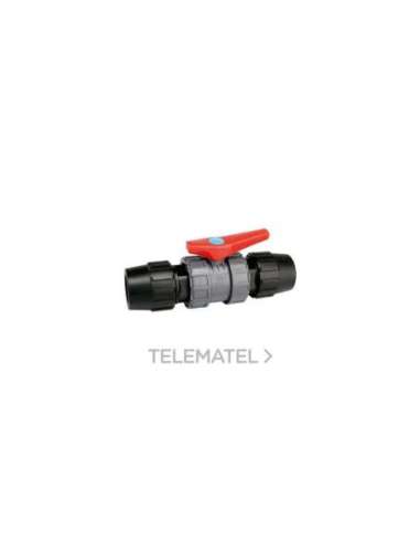 VÁLVULA ESFERA PVC DESMONTABLE 75 ENLACE TUBO POLIÉSTER - A002859324 JIMTEN 052287