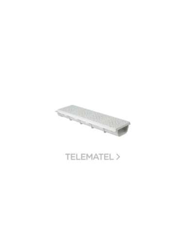 CANAL CON REJILLA PISCINA S322 500MM GRIS CLARO - A002860141 JIMTEN 029035