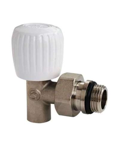 VÁLVULA ESCUADRA BITUBO SIMPLE REGLAJE 1/2 DIÁMETRO 15 CON MANETA MONTADA - A002890431 ORKLI 1325