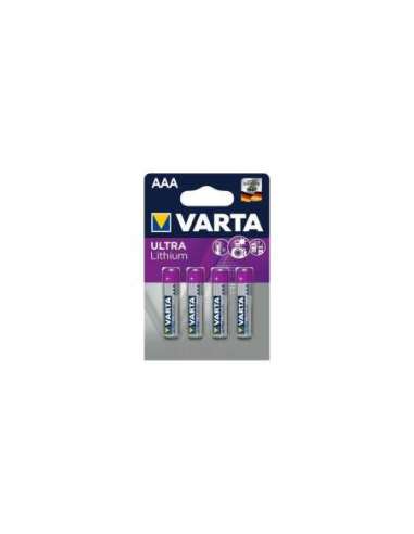 PILA DE LITIO CILÍNDRICA AAA VARTA ULTRA LITHIUM (BLÍSTER 4U) - A002951910 VARTA 6103301404