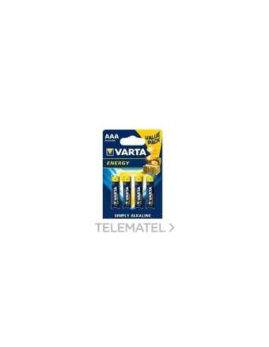 PILA ALCALINA ENERGY LR03AAA (BLÍSTER 4U) - A002952013 VARTA 04103229414