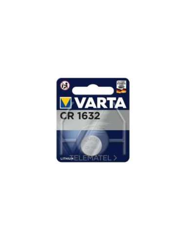 PILA BOTÓN CR1632 LITIO (BLÍSTER 1U) - A002952132 VARTA 6632112401 (EMBALAJE DE 5 UNIDADES)