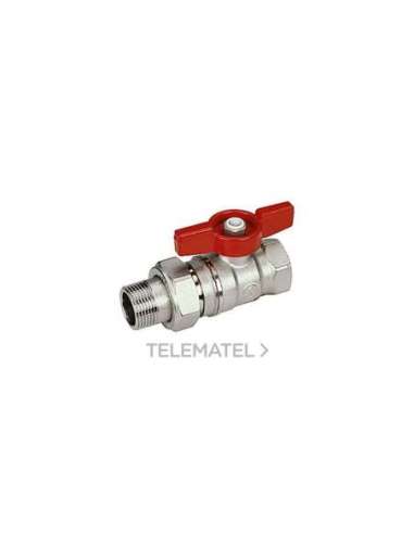 VÁLVULA ESFERA R259D 3/4X3/4 M-H PALOMILLA ROJA - A003217953 GIACOMINI R259X005