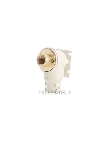 CODO PLÁSTICO CON RACOR LATÓN R573D 1/2X16 - A003218607 GIACOMINI R573DY002 (EMBALAJE DE 10 UNIDADES)