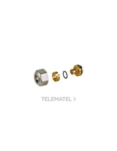 ADAPTADOR R179AM 16X16X2 - A003219085 GIACOMINI R179MX014 (EMBALAJE DE 25 UNIDADES)