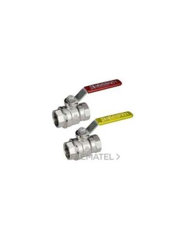 VÁLVULA ESFERA R850R 3/4 PALANCA ROJA - A003219777 GIACOMINI R850X024
