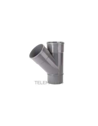 TE 45° DERIVACIÓN A-15 M H-H DIÁMETRO 75 - A003280022 RIU_RIU 33040156 (EMBALAJE DE 10 UNIDADES)