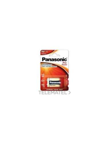 PILA ALCALINA PRO-POWER 6LRF22PPG/1BP 9V (BLÍSTER 1U) - A003286514 PANASONIC 6LF22PPG/1BP