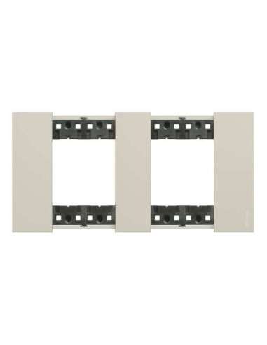 Placa embellecedora Living Now de color Sand - 2x2mod LEGRAND KA4802M2KM