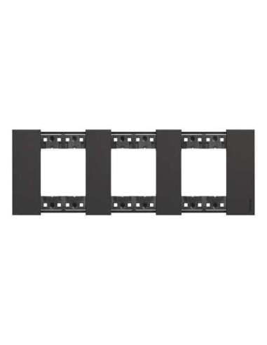 Placa embellecedora Living Now de color Dark - 2x3mod LEGRAND KA4802M3KG