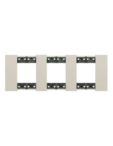 Placa embellecedora Living Now de color Sand - 2 x 3 módulos - A003863365 LEGRAND KA4802M3KM