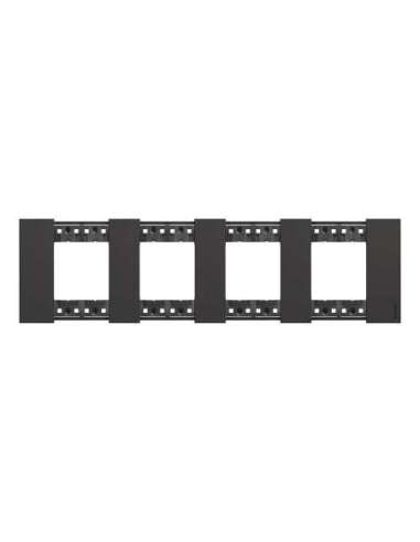Placa embellecedora Living Now de color Dark - 2x4mod LEGRAND KA4802M4KG