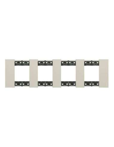 Placa embellecedora Living Now de color Sand - 2x4mod LEGRAND KA4802M4KM