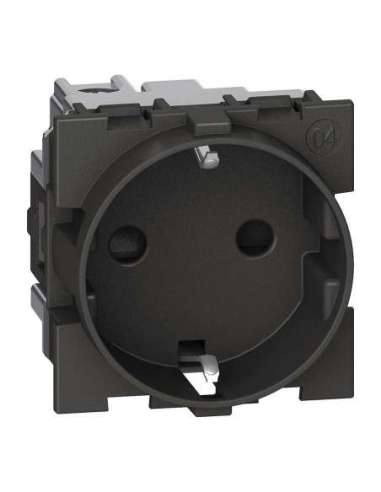 Base 2P+T Living Now - 16A/250V - Dark - 2mod LEGRAND KG4141 (EMBALAJE DE 10 UNIDADES)