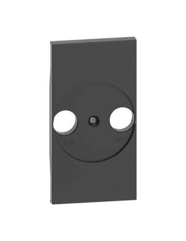 Frontal adaptador universal bases de televisión Living Now - Dark - 2mod LEGRAND KG4212 (EMBALAJE DE 5 UNIDADES)