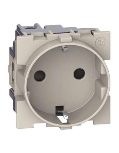 Base 2P+T Living Now - 16A/250V - Sand - 2mod LEGRAND KM4141 (EMBALAJE DE 10 UNIDADES)