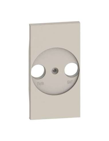 Frontal adaptador universal bases de televisión Living Now - Sand - 2mod LEGRAND KM4212 (EMBALAJE DE 5 UNIDADES)