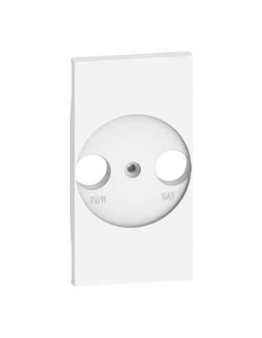Frontal adaptador universal bases de televisión Living Now - Blanco - 2mod LEGRAND KW4212 (EMBALAJE DE 5 UNIDADES)