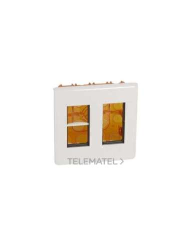 Caja de puesto de trabajo empotrado Mosaic para 2x4 módulos - Material plástico - Blanc - A003863730 LEGRAND 078872L