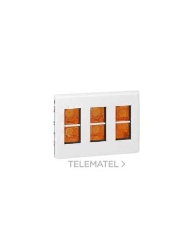 Caja de puesto de trabajo empotrado Mosaic para 3x4 módulos - Material plástico - Blanc - A003863731 LEGRAND 078873L