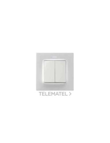 Tecla doble para mecanismos de mando blanco mate Simon 82 Concept - A003870575 SIMON 8200026-090