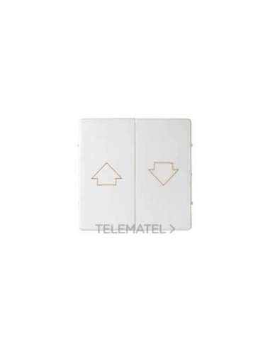 Tecla doble para mecanismos de persianas con enclavamiento de seguridad blanco mate Sim - A003870578 SIMON 8200028-090