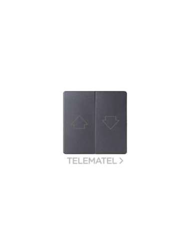 Tecla doble para mecanismos de persianas con enclavamiento de seguridad titanio Simon 8 - A003870579 SIMON 8200028-096