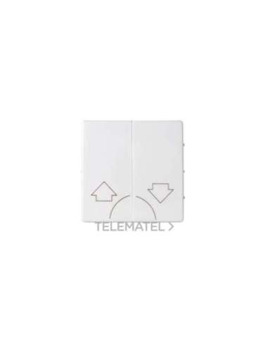 Tecla doble para mecanismos de persianas sin enclavamiento de seguridad blanco mate Sim - A003870581 SIMON 8200029-090
