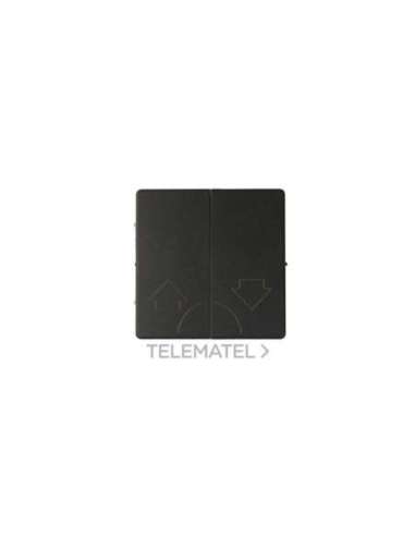 Tecla doble para mecanismos de persianas sin enclavamiento de seguridad negro mate Simo - A003870583 SIMON 8200029-098