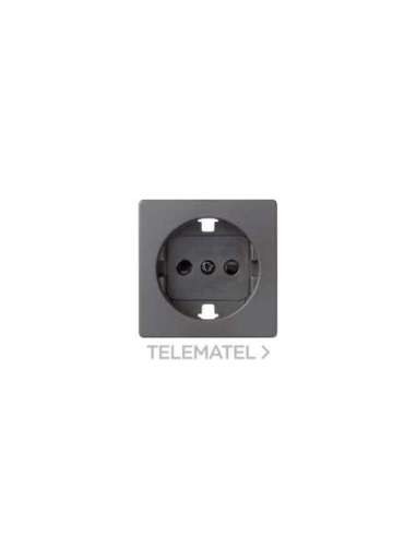 Tapa con dispositivo de seguridad para base de enchufe schuko titanio Simon 82 Concept - A003870588 SIMON 8200041-096