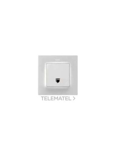 Placa para tomas telefónicas con conectores RJ11 y RJ12 blanco mate Simon 82 Concept - A003870614 SIMON 8200062-090
